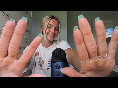 ASMR Facial Massage | Lotion Sounds with Relaxing Hand Movements