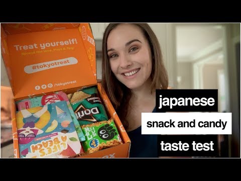 [ASMR] Trying Japanese Snacks and Candies - Tokyo Treat Taste Test