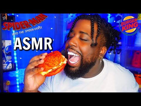 TRYING THE NEW BURGER KING SPIDER VERSE WHOPPER MEAL!! 🍔🍟