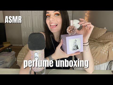 ASMR | perfume unboxing, box tapping and scratching, textured sounds | ASMRbyJ