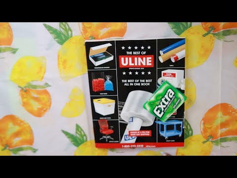 Uline Page Turning ASMR Extra Chewing Gum Sounds