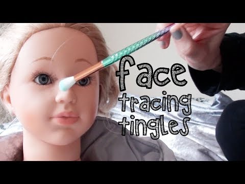 Doll face brushing. soft spoken clicking asmr sleep clinic