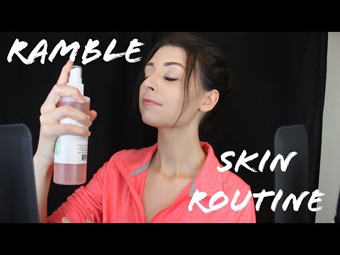 [ASMR] RAMBLE ON SKIN CARE ROUTINE... ASSORTED TRIGGERS