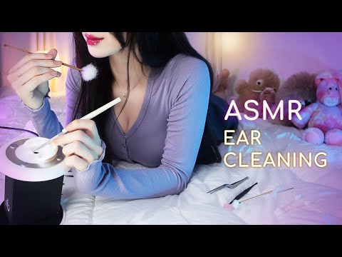 ASMR(Sub) "Clean Your Ears While Lying Down" Tsundere Noona Role Play / Girlfriend Ear Cleaning