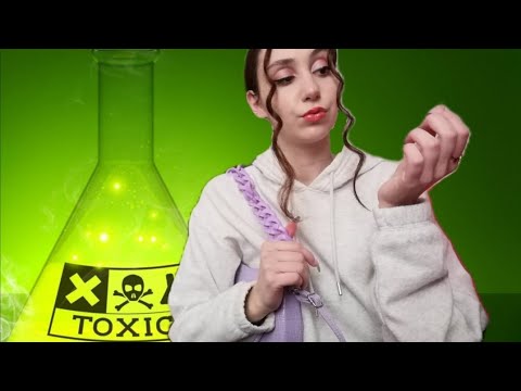 Greek Asmr - Toxic Friend Does Your Makeup fast and aggressive Before School 💄