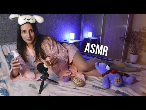 ASMR gentle triggers on my bed | help you to fall asleep in 12 minutes