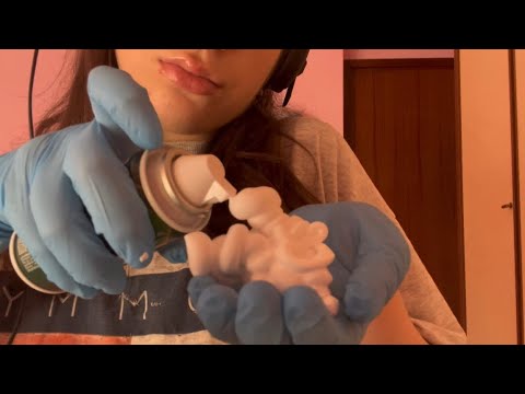 [ASMR] Playing with Foam in ASMR | Sleep and Relax | #asmr 🫧 ❀ ❀