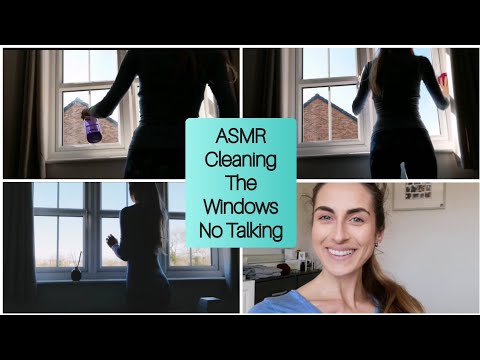 ASMR Household Cleaning the Windows No Talking