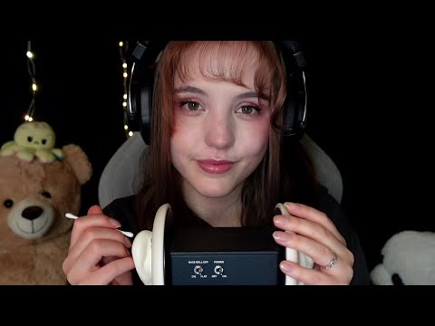 ASMR Q-tips and Ear Massage 💤 Soothing and tingly 💙