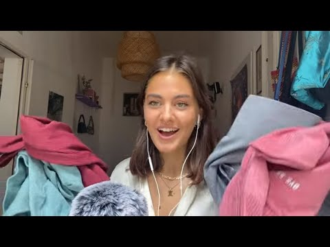 ASMR fabric scratching & try on haul ft. OYS SPORTS