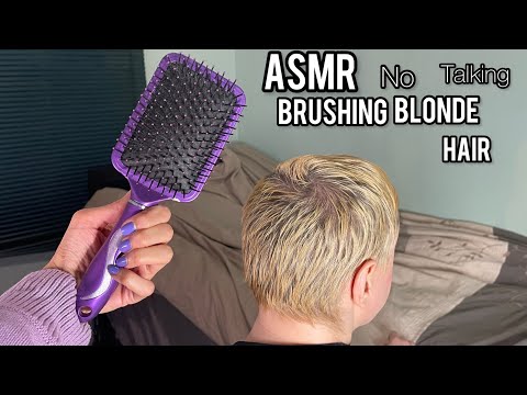ASMR Hair Brushing No Talking (Blonde Hair)
