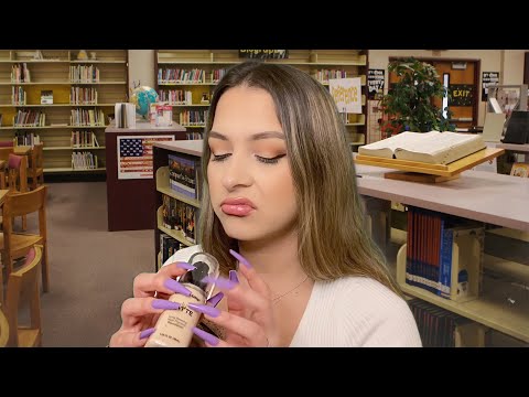 ASMR Toxic friend does your makeup in school for a date with HER ex 😬