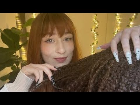 ASMR :) Bedtime Hairplay, Tracing, Tapping & Reading (repost)