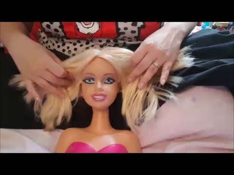 ASMR Spa Role Play - Barbie gets pampered ! Hair play / Scalp Massage