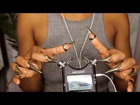 ASMR | Tascam Mic Sounds, Using Claws 🦁
