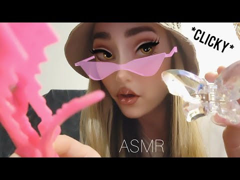 ASMR 1 MINUTE clipping back your hair *CLICKY WHISPERS*