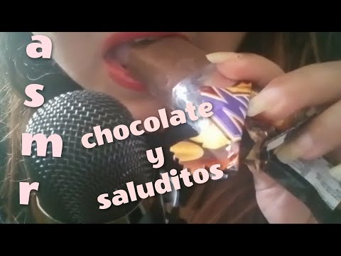 ASMR- SALUDITOS Más CHOCOLATE / Eating sounds