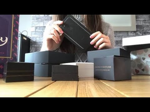ASMR Tapping on different boxes