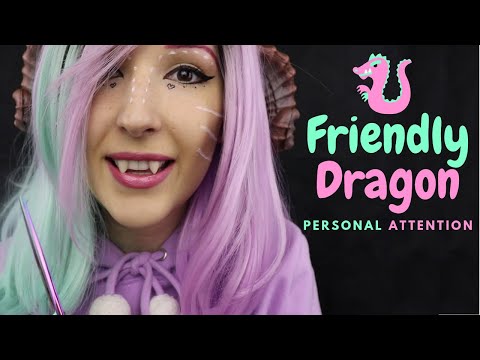 ASMR - FRIENDLY DRAGON ~ Fascination with You! | Personal Attention, Soft Spoken ~