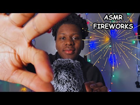 ASMR Fireworks & Crinkly Face Touching