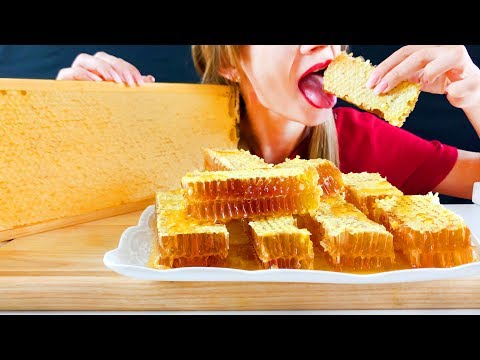ASMR HONEYCOMB Extremely STICKY Satisfying EATING SOUNDS NO TALKING