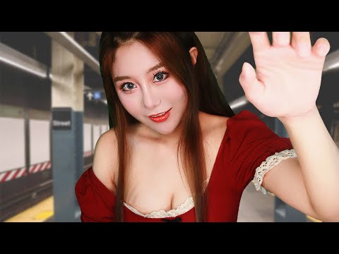 ASMR Stuck in a Subway Station with a Girl Role Play