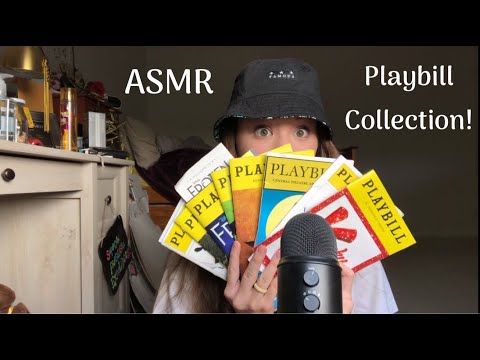 (ASMR) Broadway Playbill Collection (Page Turning, Tracing, Tapping)
