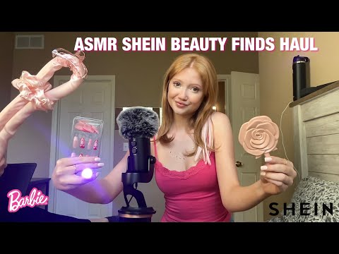 ASMR ~ Everything PINK 🎀 ~ Barbie Movie Inspo 👛 ~ SHEIN Beauty Finds Haul