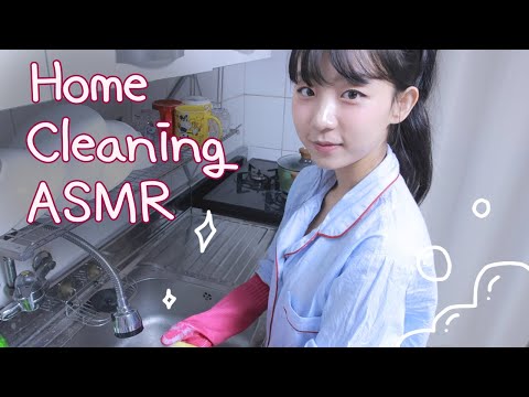ASMR 🧹Home Cleaning Sounds🧼 나른한 주말, 은지의 대청소🧺