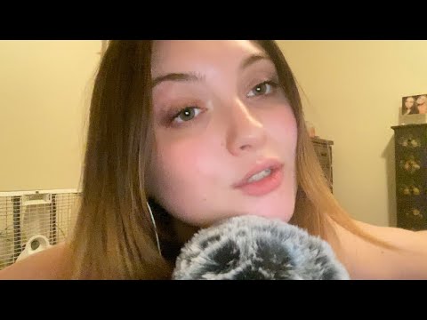 ASMR close up mouth sounds & inaudible whispers {fast & chaotic}