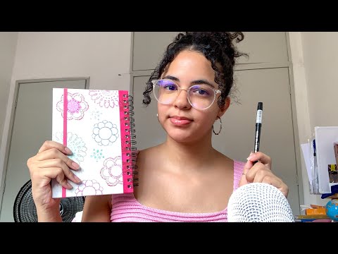 ASMR asking you random questions and writing down your answers 📝| relaxing whispers, writing sounds