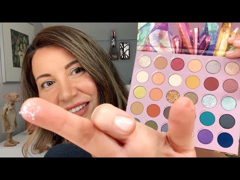 ASMR soft whispering makeup tutorial ✨ trying Kathleen Lights SO JADED palette