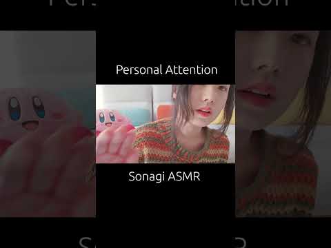 ASMR Personal Attention Ear Blowing & Face Touching #shorts