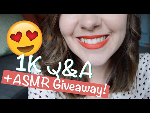 [CLOSED] Q&A & ASMR Giveaway for 1K subs 😍 (+ bloopers)