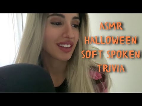 My First Soft Spoken ASMR - Halloween Trivia Questions & Answers with Tablet Tapping 🧟‍♀️🎃👻🧡🖤