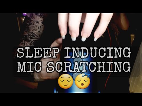 ASMR: Blue yeti mic scratching w long natural nails | Different soothing sound patterns (no talking)