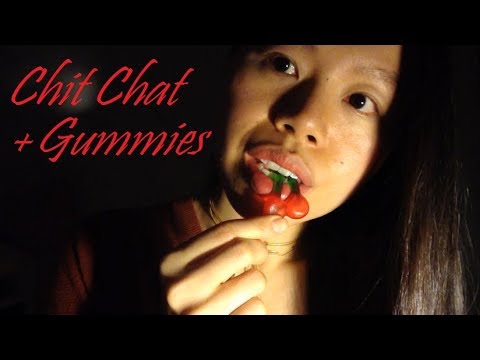 ASMR Late Night Chat (Family Issues, Self Reliance, Emotions) w. SOFT GUMMY CANDY Eating Sounds 🍒