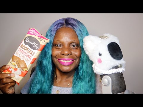 AUSSIE MADE GIANT ROCKLEA TRADITIONAL MILK CHOCOLATE MARSHMALLOW BAR ASMR EATING SOUNDS