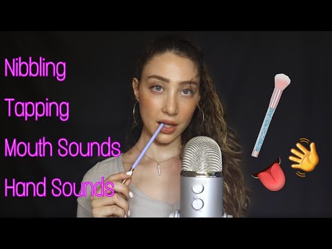 Nibling, Mouth Sounds, Tracing & Hand sounds 👅👄👋| ASMR COMBO