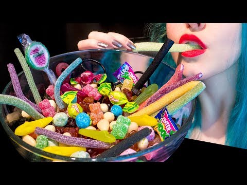 ASMR: Most Popular Candy 2019 | Jelly Sour Sweets Lollipop 🍭 ~ Relaxing Eating [No Talking|V] 😻
