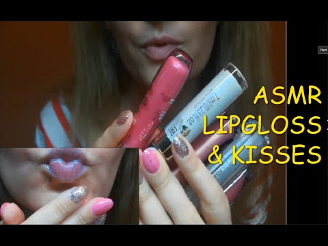 💋💋 ASMR lipgloss application w Kisses