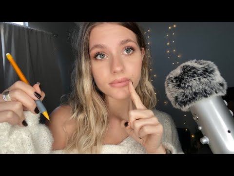 ASMR| Helping You on a Test| Inaudible Whispering