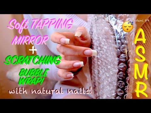 🎧 intense ASMR EARGASM! 😍 ✶ clean nails TAPPING MIRROR + SCRATCHING BUBBLE WRAP! 😴  ↬ super tingly ↫