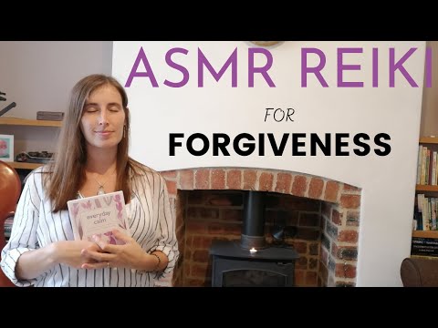 ASMR Reading a Book of Calm | Reiki Healing for Forgiveness • Hand Movements • Rattle