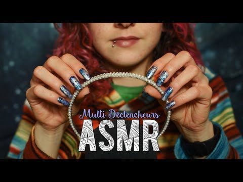 ASMR Français  ~ TRIGGERS - Scratching | Tapping | Sons crinkly | Bois, Plastique, Verre