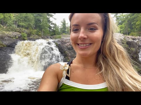 ASMR NATURE HIKE BY A WATERFALL| Come with me