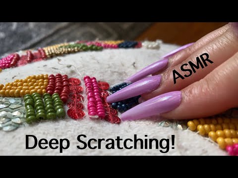 ASMR - Deep scratching on different textures - Soft camera tapping 😴