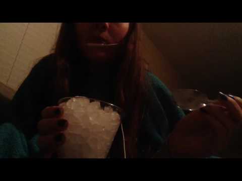 ASMR Sonic Ice Eating -Closed Mouth Chewing-