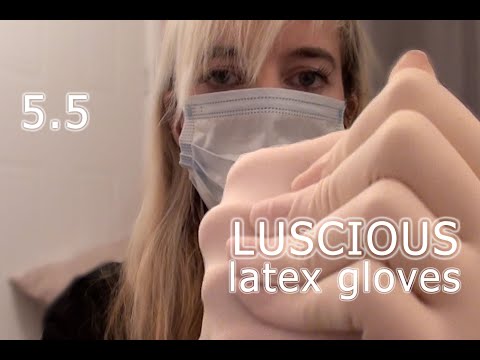 Luscious latex gloves ASMR personal attention smooth over