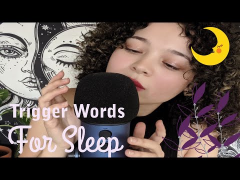 ASMR 🌙 Soothing Trigger Words [Face Touching, Sleep, Personal Attention] For Bedtime 🌙